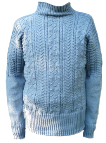 Filey Gansey in denim 5-ply wool