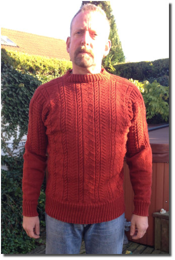 Peter Robinson's Filey Gansey in Breton Tan