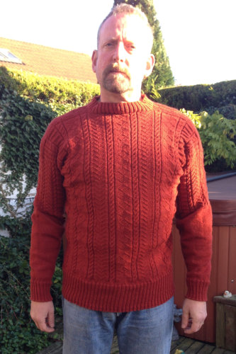 Peter Robinson's Filey Gansey in Breton Tan