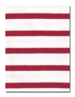 White/Red long sleeve Interlock