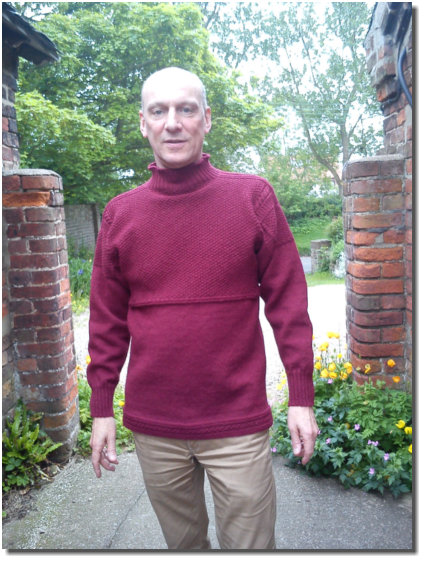 Scarborough pattern in Claret wool