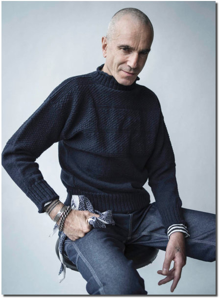 Daniel Day-Lewis in his Flamborough Marine Gansey