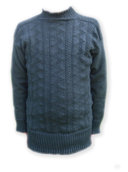 Newbiggin Gansey in �Cinder� 5-ply wool